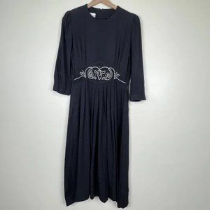 Fashions Black Witchy Maxi 3/4 Sleeve Dress Women's Size 8